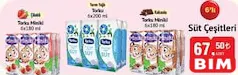 TORKU SÜT ÇEŞİTLERİ 6X180 ML fiyat ve kampanya bilgisi